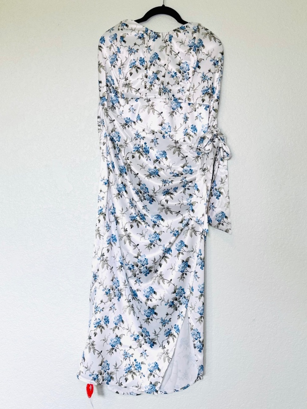 Cider Dress XXXL Strapless White Floral Faux Wrap Bachelorette Little White